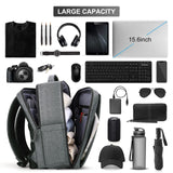 1 x RAW Customer Returns HOMIEE 15.6 inch Laptop Backpack Men Work Business Backpack Travel Bag Hand Luggage Airplane 40x30x20 Waterproof School Backpack Daypack Laptop Compartment for Women Men Women with USB Charging Port - RRP €41.99