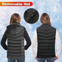 1 x RAW Customer Returns FOTFLACE Heated Vest Men Women Heated Vest with 5 Heating Zones Heated Vest, 3 Adjustable Temperature Heated Jacket for Winter Outdoor Hiking Camping Skiing-3XL Without Battery  - RRP €40.33