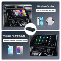 1 x RAW Customer Returns Hikity CarPlay Android Auto Wireless Adapter Wireless CarPlay Android Auto Dongle Converts Wired Carplay Android Auto to Wireless Carplay Android Auto For Audi VW Benz Honda Ford - RRP €42.85