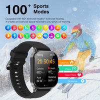 1 x RAW Customer Returns 2024 New Smartwatch Men with Phone Function, 2.1 HD Curved Touch Screen, 100 Sports Modes Fitness Watch Men, Sports Watch with Pulse Sleep Body Temperature Measurement Pedometer Watch for Android iOS - RRP €43.81