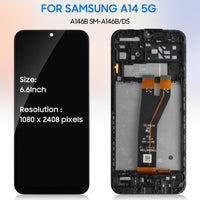 1 x RAW Customer Returns LADYSON LCD Display for Samsung Galaxy A14 5G Display for SM-A146P SM-A146B LCD Display Touch Screen Digitizer Frame Assebmly Replacement Kit with Tools Not for A146U and A13 5G  - RRP €34.79