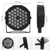 1 x RAW Customer Returns 4PCS LED Par Spotlight 36 LED 72W Disco Light Party Light RGB DMX512 with Remote Control, Stage Light 7 Light Modes DJ Light for Party Bar Stage Festive Show - RRP €105.99