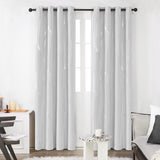 1 x RAW Customer Returns Deconovo blackout curtains with eyelets, thick thermal curtain, cold protection, thermal curtain, heat protection, curtains light protection, thermal curtain for bedroom, 240 x 140 cm height x width , silver grey - RRP €37.74