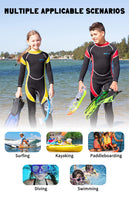 1 x RAW Customer Returns Yikayin Children s Wetsuit Long, 2.5 mm Wetsuit Boys Girls Back Zip, Neoprene Children s Thermal for Swimming, Diving, Snorkeling, Surfing, SUP - Yellow L - RRP €42.99