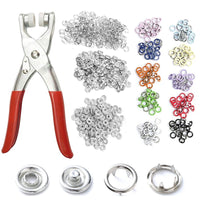 1 x RAW Customer Returns Fixed buttons tool, 150 button snap fasteners, snap fasteners, eyelet snap fasteners kit, snap fasteners with pliers, pliers for snap fasteners, snap fasteners kit, snap fastener pliers, snap fastener set with pliers - RRP €13.76