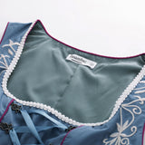 1 x RAW Customer Returns JASAMBAC Women s Dirndl Costumes, 3 Pieces, for Oktoberfest, Carnival, Dark Blue, M - RRP €79.99