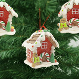 1 x Brand New SUNSK Christmas pendant Christmas decoration polymer clay house decoration gingerbread house pendant Christmas gingerbread house ornament Christmas decorations for Christmas tree decoration - RRP €20.4