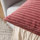 1 x RAW Customer Returns MIULEE Set of 2 Cushion Covers Corduroy Cushion Cover Decorative Pillowcase Sofa Cushion Couch Cushion Throw Pillow Decorative Pillowcase Decorative Cushion Cover with Hidden Zipper 45 x 45 cm Jam - RRP €18.14