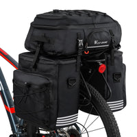 1 x RAW Customer Returns XIQI Bicycle Pannier Rack Bag Waterproof, 3 in 1 Bicycle Bag Luggage Bags, 48L Bicycle Bag Set, Bicycle Bags, Backpack and Shoulder Bag, Multifunctional Luggage Bags for E Bike MTB - RRP €59.18