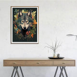 2 x Brand New Ginfonr 5D Diamond Painting Plant Flower Wolf Full Kit,Diamond Painting Animal by Number Kits Full Drill Painting with Diamonds Arts Wall Decor 30 40cm - RRP €45.6