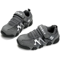 1 x Brand New KVbabby trainers, boys running shoes, children s trainers, girls sports shoes, Velcro fastening, trekking hiking shoes, tennis shoes, indoor shoes, leisure shoes, 30 EU grey - RRP €28.08