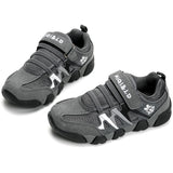 1 x RAW Customer Returns KVbabby trainers, boys running shoes, children s trainers, girls sports shoes, Velcro fastening, trekking hiking shoes, tennis shoes, indoor shoes, leisure shoes, 33 EU grey - RRP €26.21