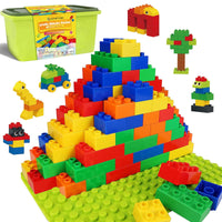 2 x RAW Customer Returns ShineFinder Construction Large Bricks, Building Blocks for Children Aged 2 and Up, with Box of Stones, Creative Play Set - RRP €61.34