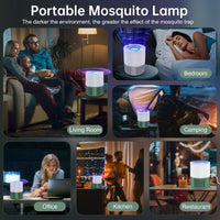 1 x RAW Customer Returns Electric Insect Killer, UV Mosquito Lamp Fly Trap Indoor Mosquito Trap Mosquito Repellent, USB Mosquito Repellent Portable Fly Traps for Bedroom, Living Room Office, Kitchen and Camping - RRP €21.17