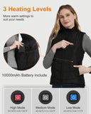 1 x RAW Customer Returns FERNIDA Heated Vest for Women, Slim Fit Heated Women s Vest with Battery, Winter Warm Outdoor USB Charging Electric Heating Vest with 8 Heated Zones, M - RRP €103.99