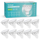 1 x RAW Customer Returns Torkase LED GU5.3 5W 12V LED Spot, 50 Watt Halogen Replacement, 2700K Warm White, 450LM, 120 Degree LED Spotlight, Not Dimmable Indoor Outdoor LED Spotlight, 10 Pack - RRP €26.22