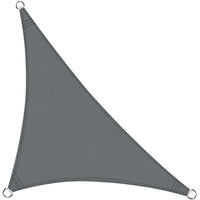 1 x RAW Customer Returns Cool Area Triangular Shade Sail Awning 5x5x7m Waterproof UV Protection Windproof, Suitable for Patio Garden, Terrace, Outdoors, Anthracite Grey Color - RRP €56.99