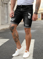 6 x Brand New Jolicloth Men s Shorts Black Jeans Summer Pants Short Denim Shorts for Men with Pockets Regular Fit S - RRP €181.2