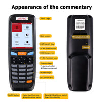 1 x RAW Customer Returns JRHC 2D Inventory Barcode Scanner and Collector with 2.4GHz Wireless USB Receiver Multifunctional 2.8 Inch LCD Screen Barcode Reader with Long Transmission Range. - RRP €110.92