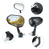 1 x RAW Customer Returns SUPAREE Motorcycle Mirror Universal Motorcycle Rearview Mirror Motorcycle Mirror e-approved 360 Rotatable with Robust Aluminum Alloy Compatible for Scooter Scooter ATV Left and Right  - RRP €49.18