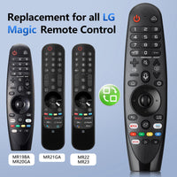 1 x RAW Customer Returns Magic Remote Control for LG TVs, Universal for Original Remote MR19BA MR20GA MR21GA MR22GA MR23GA, Suitable for LG UHD OLED QNED NanoCell 4K 8K Smart TV, with Pointer and Voice Function - RRP €29.98