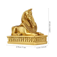 1 x RAW Customer Returns 2 Pieces Sphinx Statue Egyptian Pharaoh Giza Sphinxes Decoration Lion Mythology Figurine Fengshui Desktop Ornament for Home Office - RRP €20.42