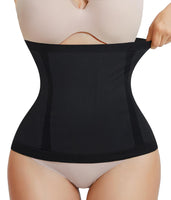 1 x RAW Customer Returns Gotoly Slimming Belt Flat Belly Women Invisible Corset Slimming Belt Waist Trainer Black SM - RRP €27.6