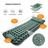 1 x RAW Customer Returns CALIYO self-inflating sleeping mat, ultralight sleeping mat, camping mattress with integrated pillow for camping. Convenient to store, ultralight and easy to inflate with the integrated foot pump. - RRP €34.19