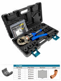 1 x RAW Customer Returns AMZCNC professional pressing pliers V-contour 12-15-18-22-28 set pressing tool, for copper pipes, C-steel pipes and stainless steel pipes jaw inserts V12, V15, V18, V22, V28 incl. - RRP €116.0