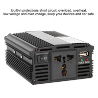 1 x RAW Customer Returns DEWIN inverter 12V to 220V, voltage converter 12 24V to 110 220V car solar inverter modified sine wave converter black 3000W - RRP €21.6