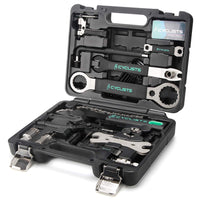 1 x RAW Customer Returns 27-piece bicycle repair set, portable cyclist tool box tool set, tire chain assembly repairs bike tool, with carrying case - RRP €114.46