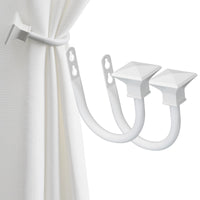 13 x Brand New INFLATION Roof Decorative Curtain Holders, Wall Mounted Curtain Hooks for Bedroom, Living Room, Offices, with Screws, White, Pack of 2 - RRP €265.2