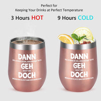 1 x RAW Customer Returns Livole farewell gift colleague job change, farewell colleague, new job gift, then it should be that way, everyone here says PLEASE DON T GO , best retirement gifts for women, 12oz stainless steel wine mug - RRP €15.12