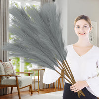 1 x RAW Customer Returns Lighterday 7 pieces of artificial pampas grass, 38 97cm large pampas grass, fluffy dried flowers pampas grass decoration for floor vase, XXL pampas grass for living room, bedroom, table, boho decoration pink  - RRP €22.19