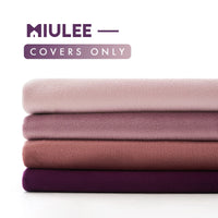 1 x RAW Customer Returns MIULEE velvet cushion cover 50 x 50 cm cushion cover purple series set of 4 sofa cushions velvet cushions decorative throw pillows couch cushions decorative cushions color gradient cover sofa cushion cover - RRP €28.26