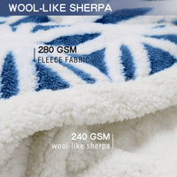 1 x Brand New LOMAO Blanket Sofa Blanket - Warm Sherpa Flannel Sofa Throw Blanket, Thick Sofa Blanket Couch Blanket, 230x230 cm Fluffy Blanket for Couch Navy, 230 230CM  - RRP €69.99