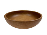 1 x RAW Customer Returns EFO bowl wood - bowl wood - rustic wooden bowl - serving bowl size 24 cm - RRP €24.39