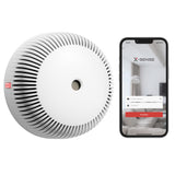 1 x RAW Customer Returns X-Sense Smoke Detector Wi-Fi with Replaceable Lithium Battery Mute Button, Smart Fire Alarm Wi-Fi, Auto Self-Check Function, Complies with EN 14604 Standard, XS03-WX - RRP €39.98