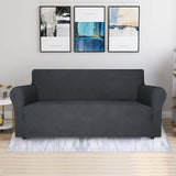 1 x RAW Customer Returns Ystyle stretch sofa cover, sofa cover 3 seater, sofa protector non-slip, elastic couch cover with armrests, sofa cover sofa cover Koltuk rt s sofa throw couch throw, dark grey - RRP €37.21