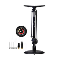 1 x RAW Customer Returns Bike Floor Pump, Floor Bicycle Pump with Presta Schrader Valves Bicycle Pumps Multipurpose 170psi Portable High Pressure Pump for Bikes and Balls - RRP €18.99