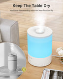 1 x RAW Customer Returns Maxcio Top-Fill Humidifier 2.5L, Ultrasonic RGB Humidifier with Aroma Diffuser, BPA-Free Diffuser, 360 Steam Nozzles, Running Time up to 30 Hours, 28dB Super Quiet for Bedroom Children s Room Plants - RRP €40.27