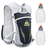 1 x RAW Customer Returns Geila Hydration Backpack, Hydration Vest Outdoor Sports Trail Marathoner Running Race Lightweight Backpack for Men Women with 2 Water Bottles - RRP €37.99