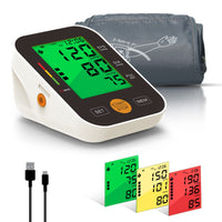 1 x RAW Customer Returns PANACARE 2.0 Upper Arm Blood Pressure Monitors, 4.2 Large Display 3-Color Backlight German Language 2Users 198 Data Cuff from 22-42cm, Fully Automatic Blood Pressure Monitor Black  - RRP €30.24