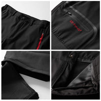 1 x RAW Customer Returns ZOEREA Hiking Pants Men Convertible Shorts Quick-drying Outdoor Pants Lightweight Outdoor Climbing Walking Riding Functional Pants Black, M - RRP €44.99