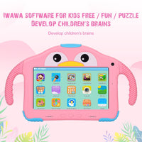 1 x RAW Customer Returns 7 inch tablet 32 GB ROM children s tablet for children from 3-14 years old girl boy HD display kids tablet Android children s tablet with WiFi dual camera parental control child-friendly case Youtube pink  - RRP €56.46