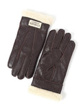 1 x Brand New YISEVEN Women s Winter Sheepskin Lambskin Leather Gloves Mittens Wool Cuffs Driving Heated Warm Thick Fur Sherpa Lined Merino Soft Wool Lining Furry, Wine Red M - RRP €37.99