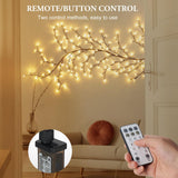 1 x RAW Customer Returns SUNNEST Light Branches Fairy Lights, 160 LEDs Indoor Lighting Willow Vine, Light Tree for Wall Decoration Living Room, Artificial Light Branches Bedroom Decoration with Remote Control Warm White Multicolored  - RRP €28.22