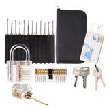 1 x Brand New TSHIGO lock picking kit lock picking kit lock picking kit, three locks, a set of keys and a card, corrosion resistant, cut resistant - RRP €22.89