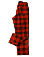 1 x RAW Customer Returns LAPASA Men s Pajama Pants Checked Pajama Pants, Long Relaxation Pants Lounge Pants Leisure Pants M39 Warmer, Cotton Flannel Black Red, Medium - RRP €25.45