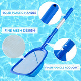 1 x RAW Customer Returns TUIBEIDAMAI pool net with telescopic pole 85-125cm long, pond net fine mesh, pool cleaning set, pool bottom net, pool leaf net, for swimming pool, pond, algae Bestway pool, paddling pool - RRP €15.12